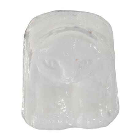 Signed Scandinavian Troll Glass Paperweight
