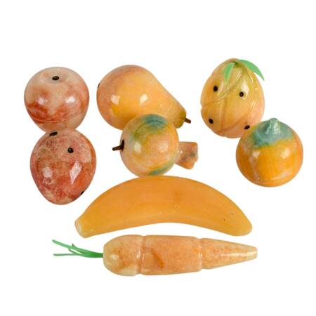 Collection of Eight Stone Fruit and Veggies
