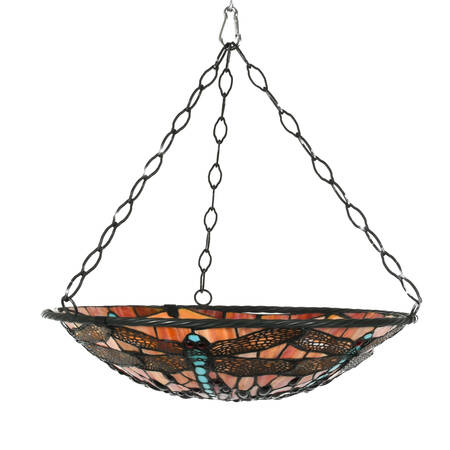 Tiffany-Style Stained Resin Hanging Dragon Light