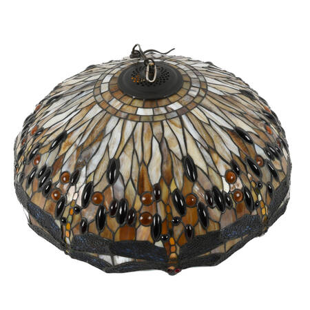 Tiffany-Style Dragonfly Stained-Glass Hanging Light