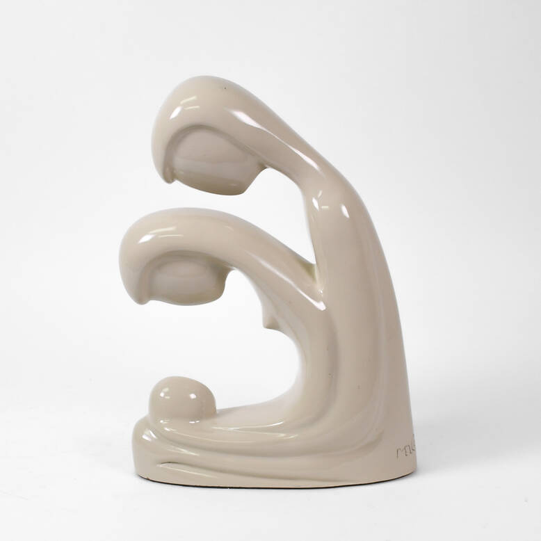 Vinyl White New Family Sculpture