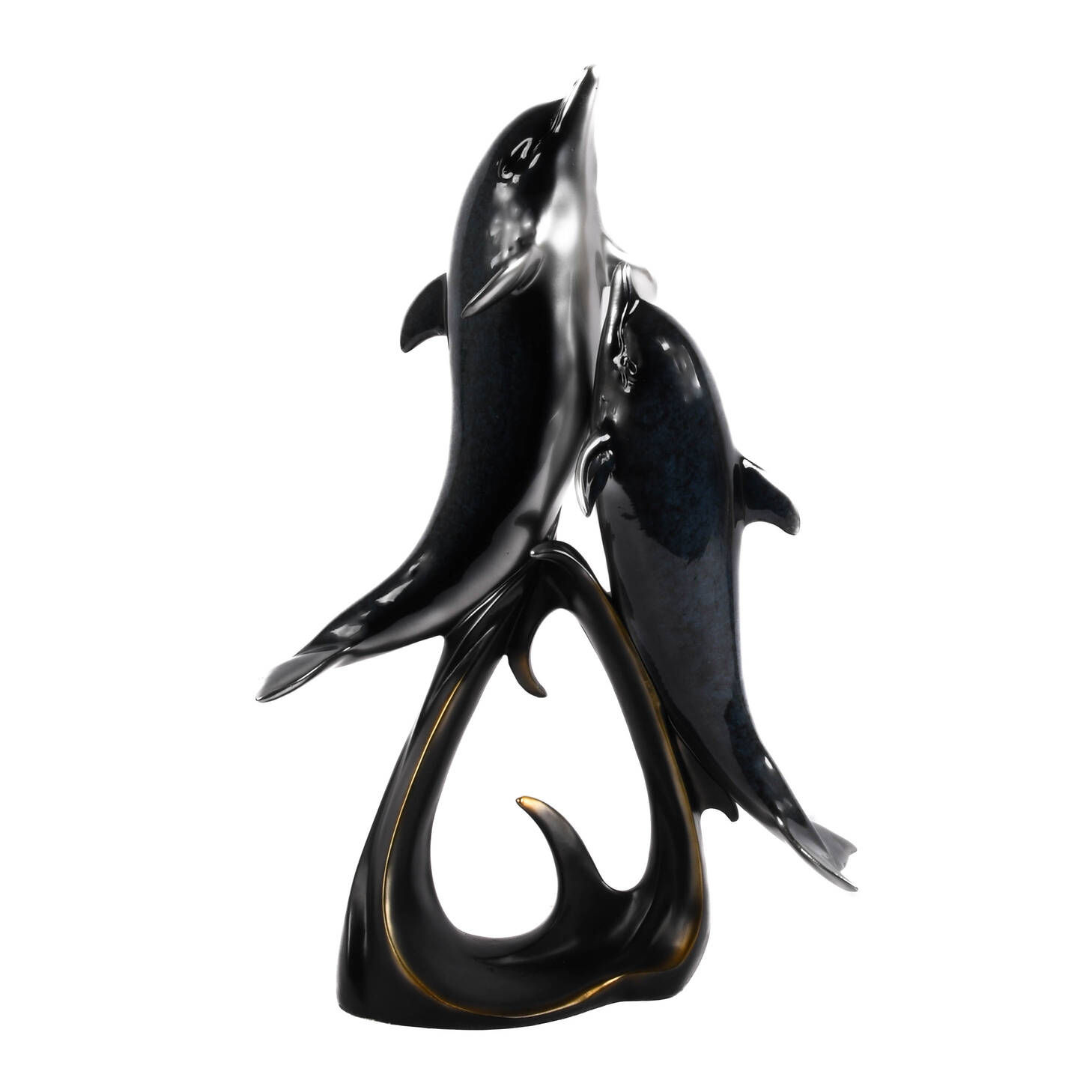 Miguel Lopez-Style Figural Dolphin Sculpture