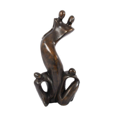 Abstract Ceramic Figural Couple Grouping