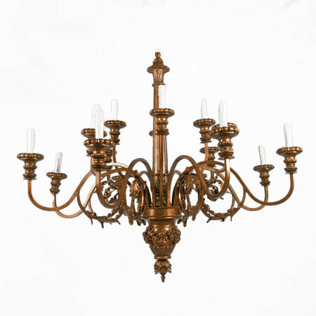 French Country Chateau-Style 16-Light Chandelier