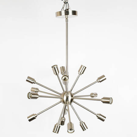 Silver Sputnik Mid-Century-Style Chandelier