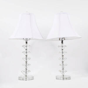 Pair of Simon Blake Interiors Diamond Table Lamps