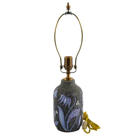 Swedish Tallberg Keramik Floral Design Table Lamp