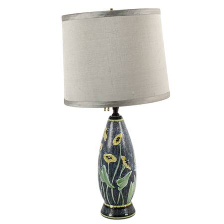 Mid-Century Modern Swedish Pottery Table Lamp