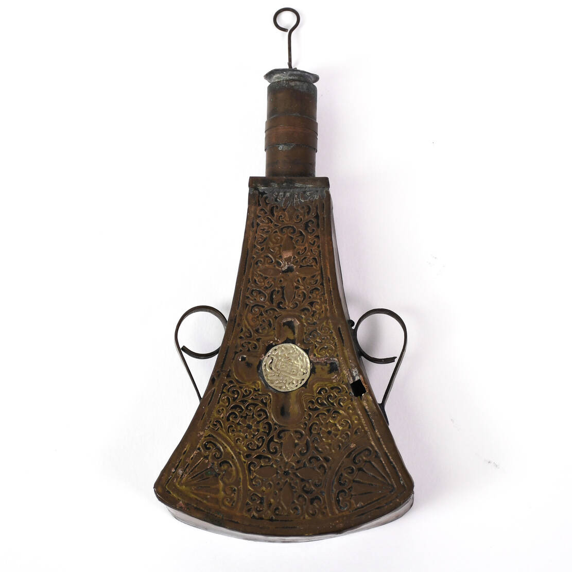 Antique Middle Eastern Powder Pear Flask