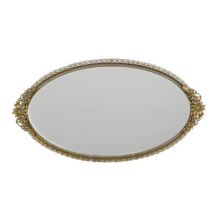 Hollywood Regency Floral Vanity Mirror