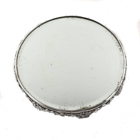 Art Nouveau Mirrored Silverplate Centerpiece Plateau