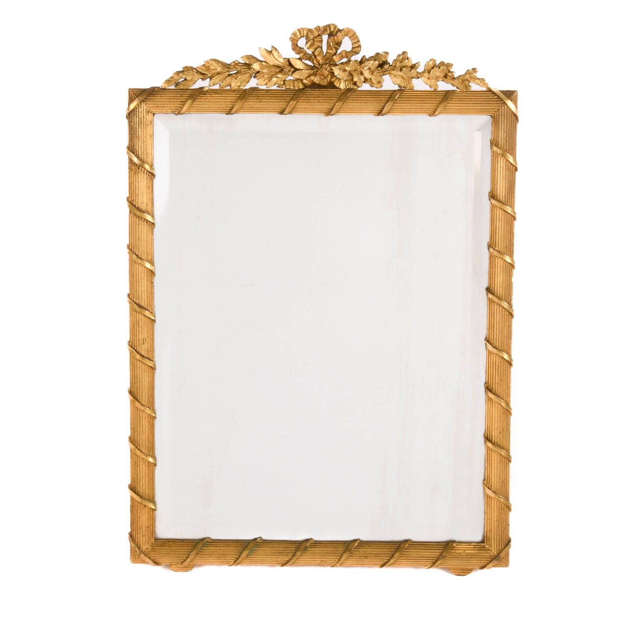Art Nouveau Brass Vanity Mirror