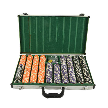 Casino Poker Chip Set with Case
