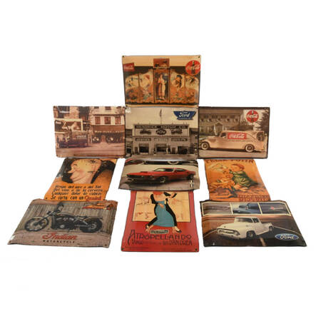 Grouping of Ten Assorted Advertising Metal Signs