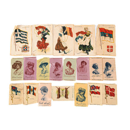Grouping of Various Cigarette and Tobacco Advertising Silks
