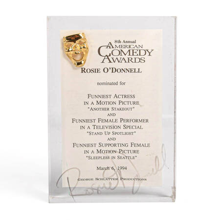 Signed 8th Annual American Comedy Awards Rosie O'Donnell Award
