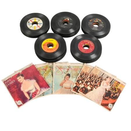 Lot of Eighty-Three Miscellaneous 45 Vinyl Records