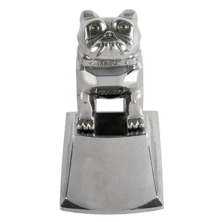 Mack Trucks Chrome Bulldog Hood Ornament with Base