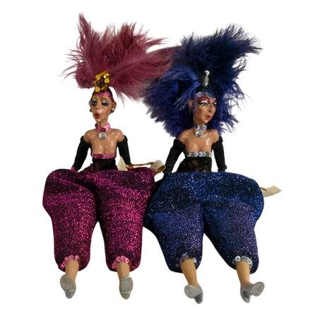 Pair of Wayne Kleski "Shelf Sitter" Showgirls by Katherine's Collection