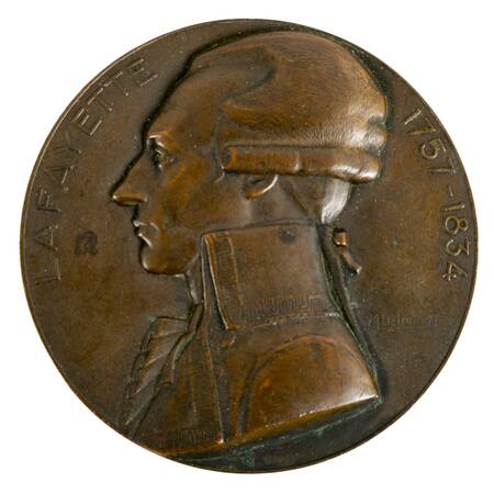 1930 French MS Lafayette Transatlantic Ship Commemorative Bronze Medal