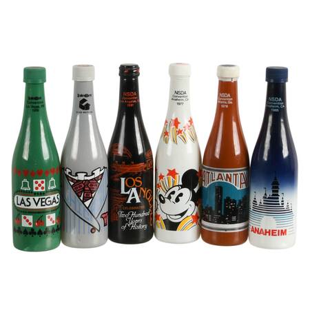 Six-Piece NSDA Convention Commemorative Bottles 1977-1989