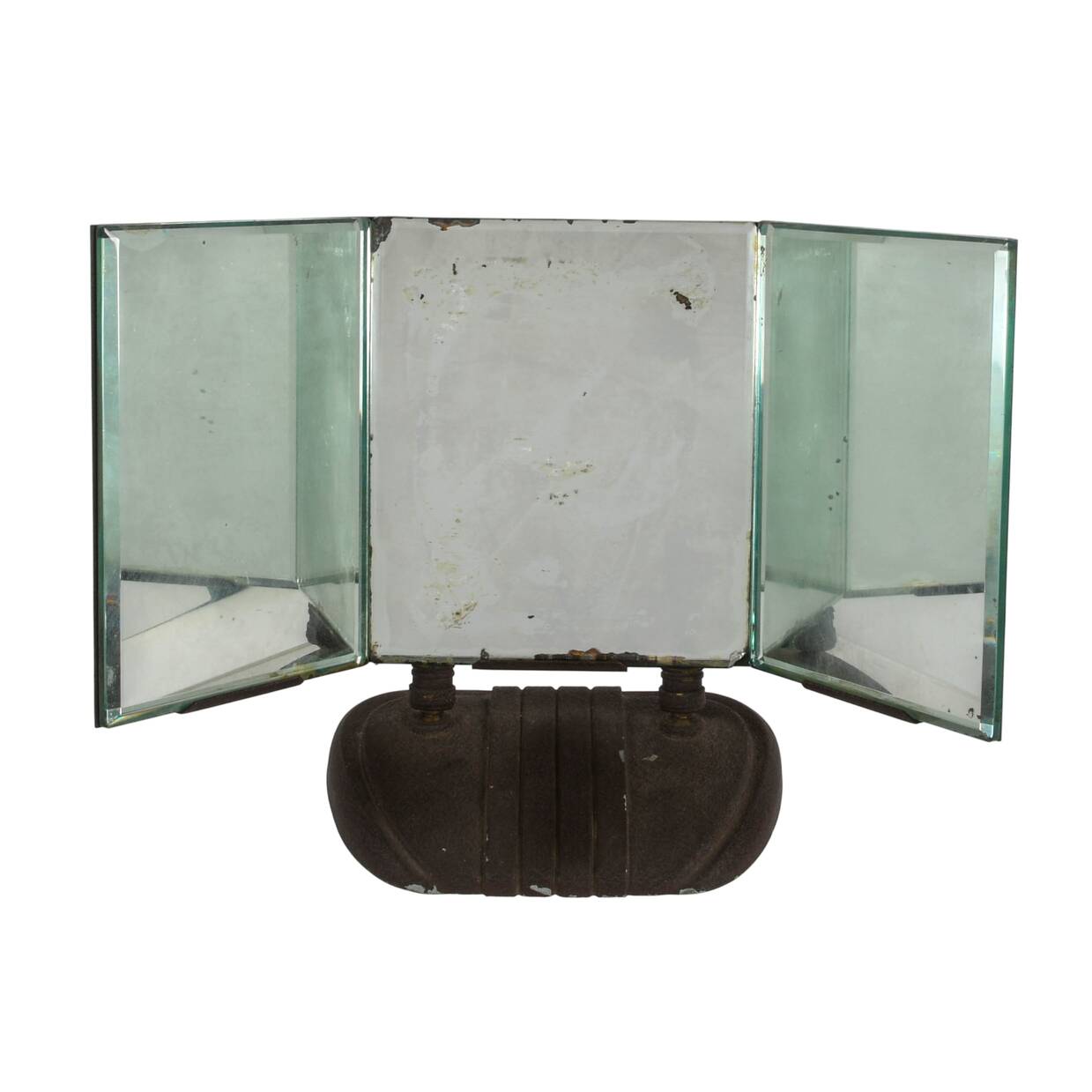 Art Deco Three Panel Glass Department Store Counter Mirror