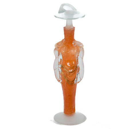Elena Graure Manta Orange Figural Perfume Bottle