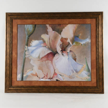 Framed Dennis Carney Giclée "Golden Iris II" Print
