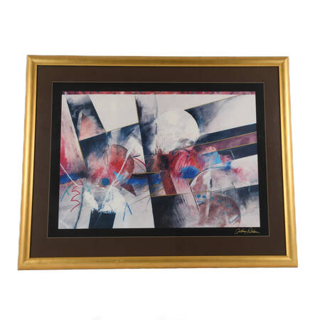 Framed Anthony Pettera Untitled Abstract Print