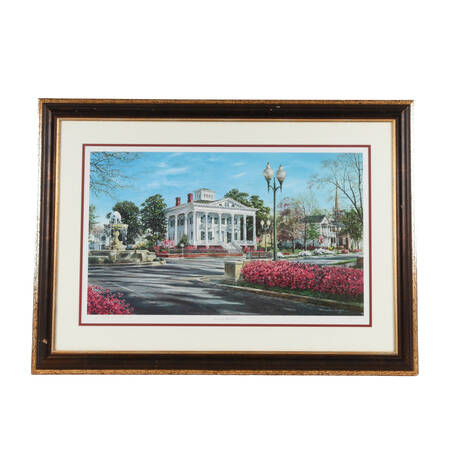 Framed Limited Edition William Mangum's "5th and Market" Print 10/750
