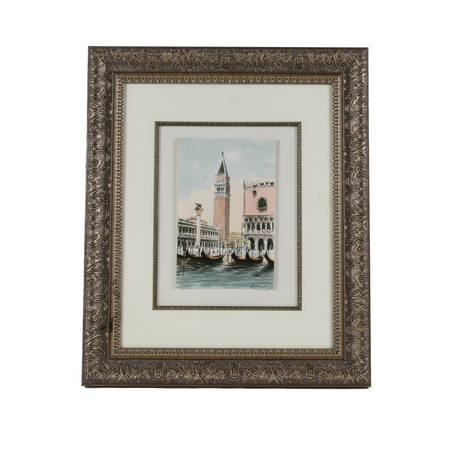 Framed Watercolor of Venice Italy