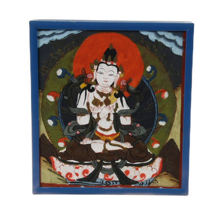 Tibetan Thangka Painting on Cloth of Dorje Sempa