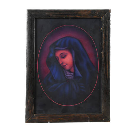 Reverse Portrait Painting on Glass