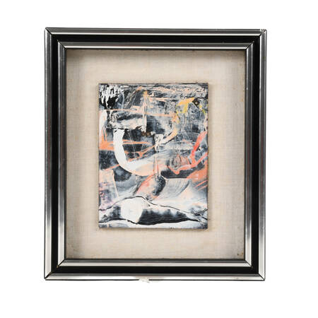 Framed Miniature Abstract Attributed to James Akston
