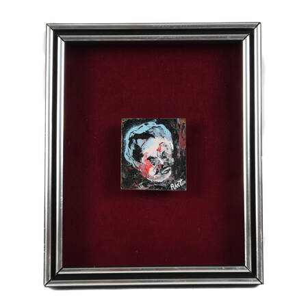 Framed Miniature Abstract by James Akston