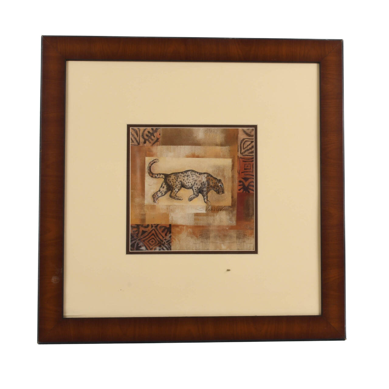 Framed Poster of Leopard