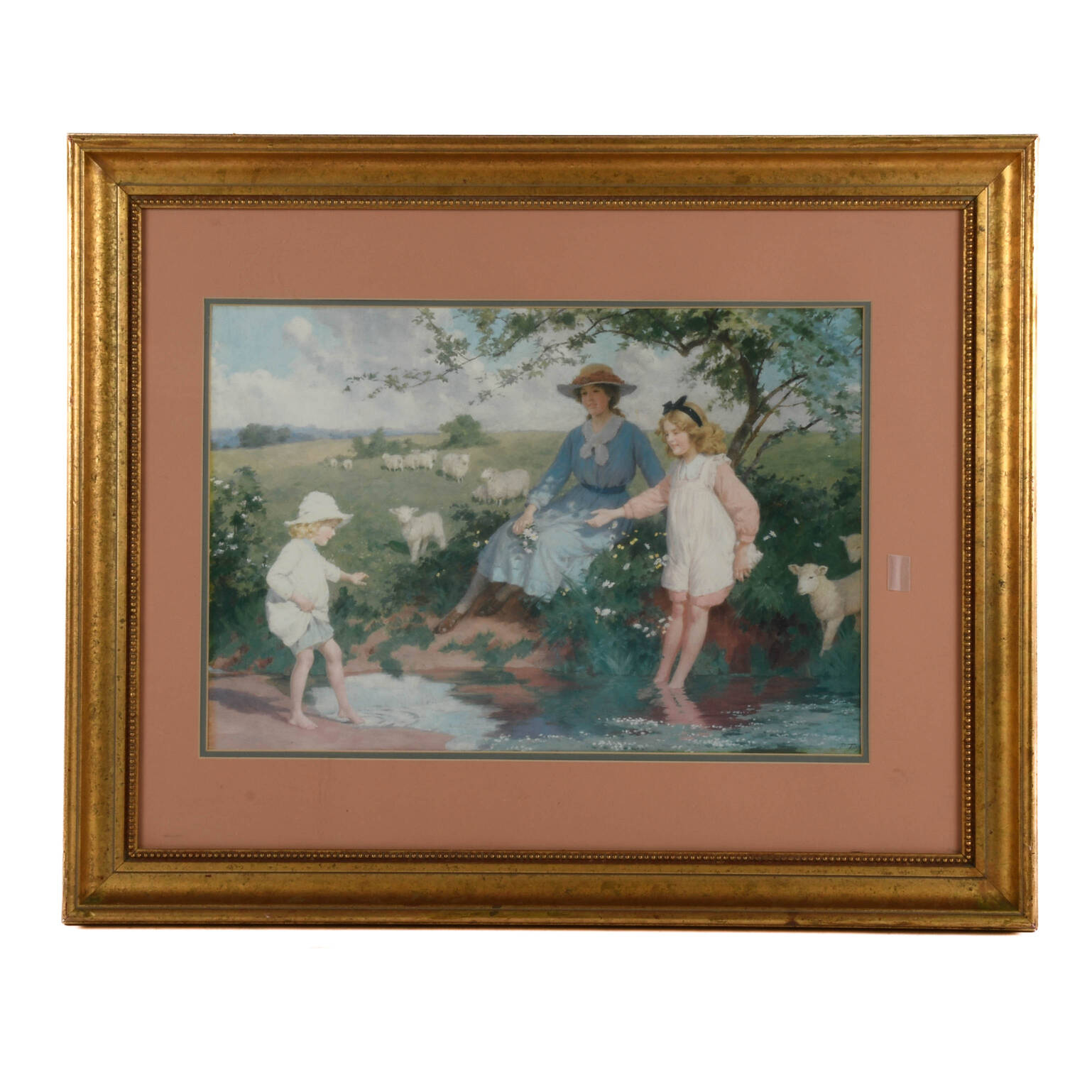 Framed Print Percy Tarrant (1855-1934) "Cooling Off"