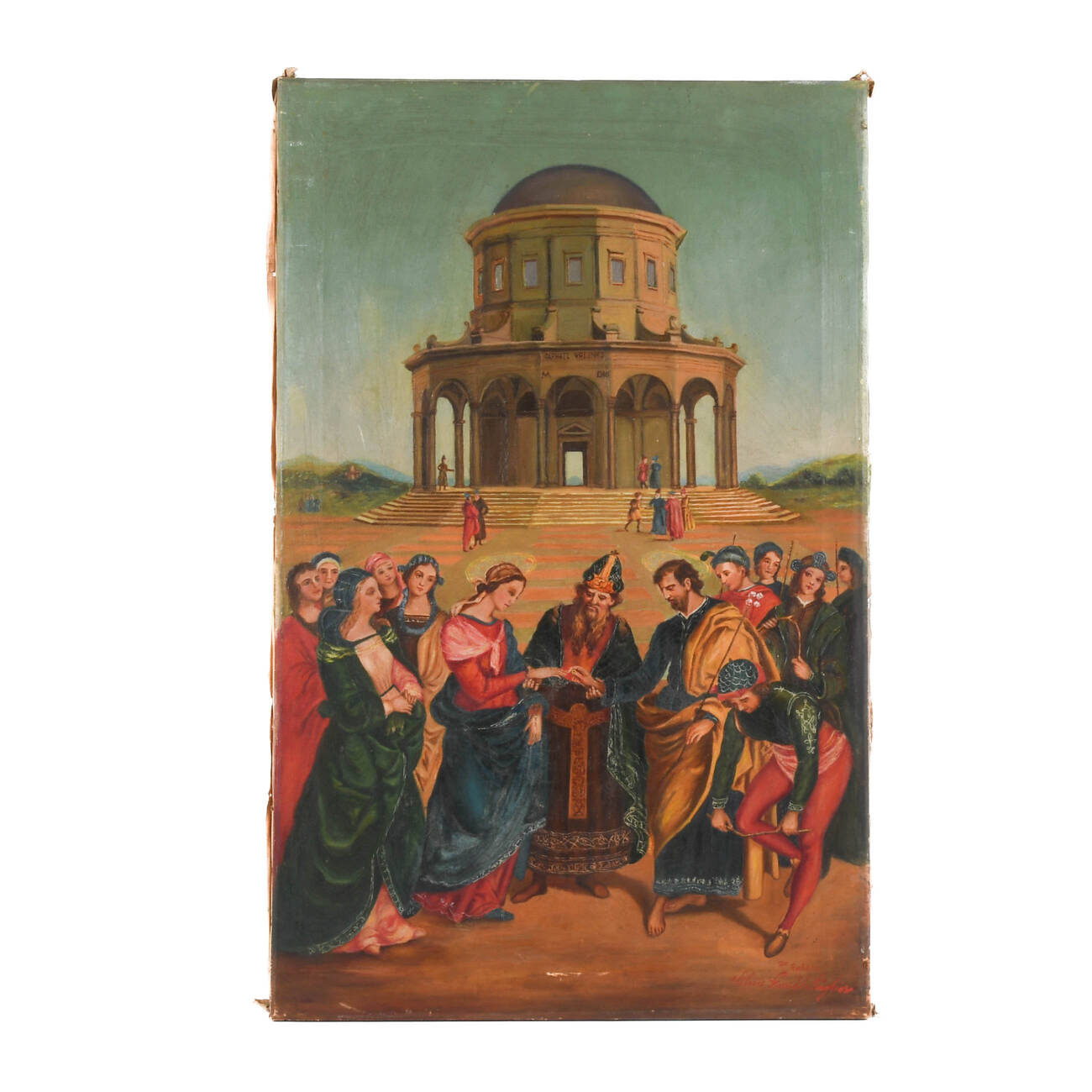 Signed Rendition of Le Mariage de La Vierge