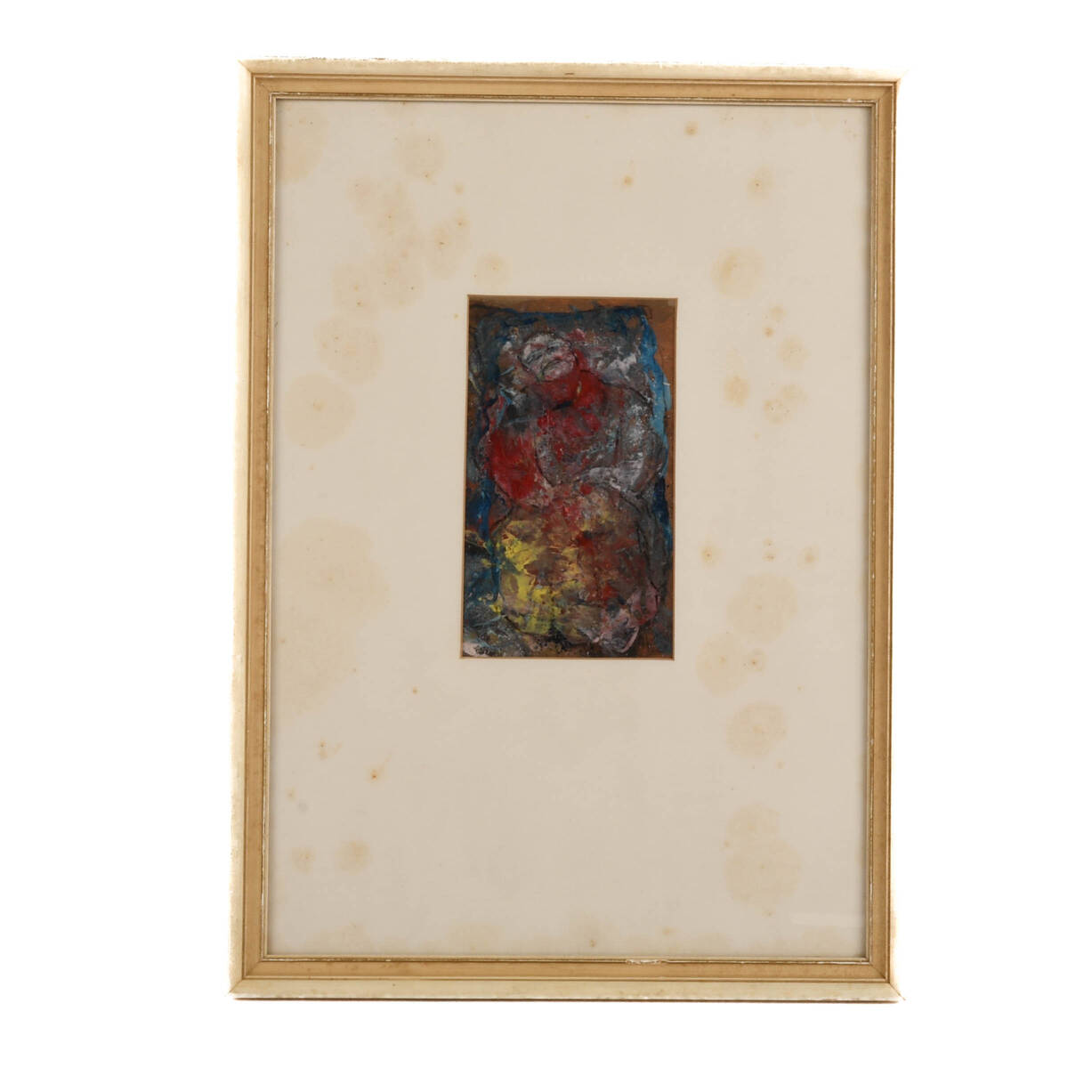 Framed Signed J. Akston "The Mandarian, 1963" Mixed Media on Paper
