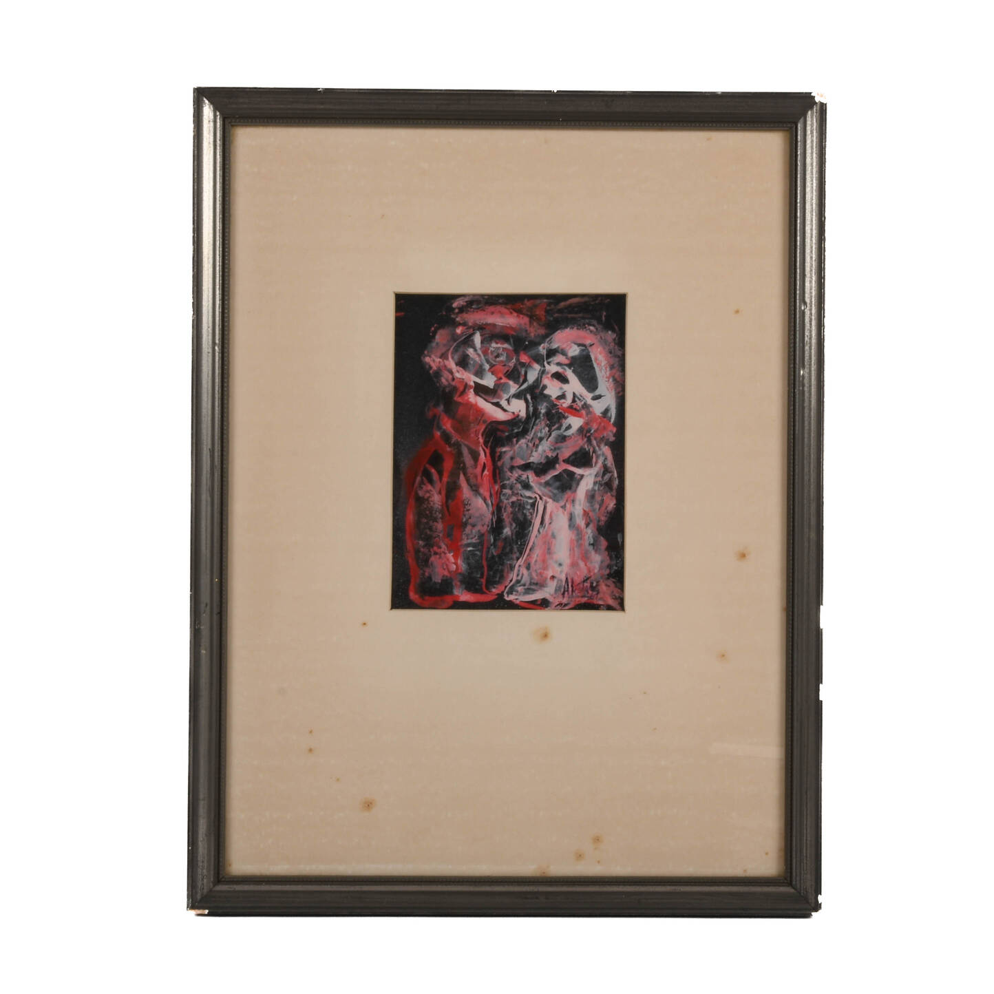 Framed Signed J. Akston "Untitled, 1967" Acrylic on Paper