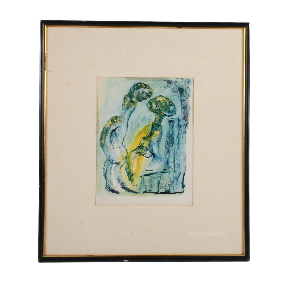 Framed Signed J. Akston "Do you Mean It?, 1970" Mixed Media