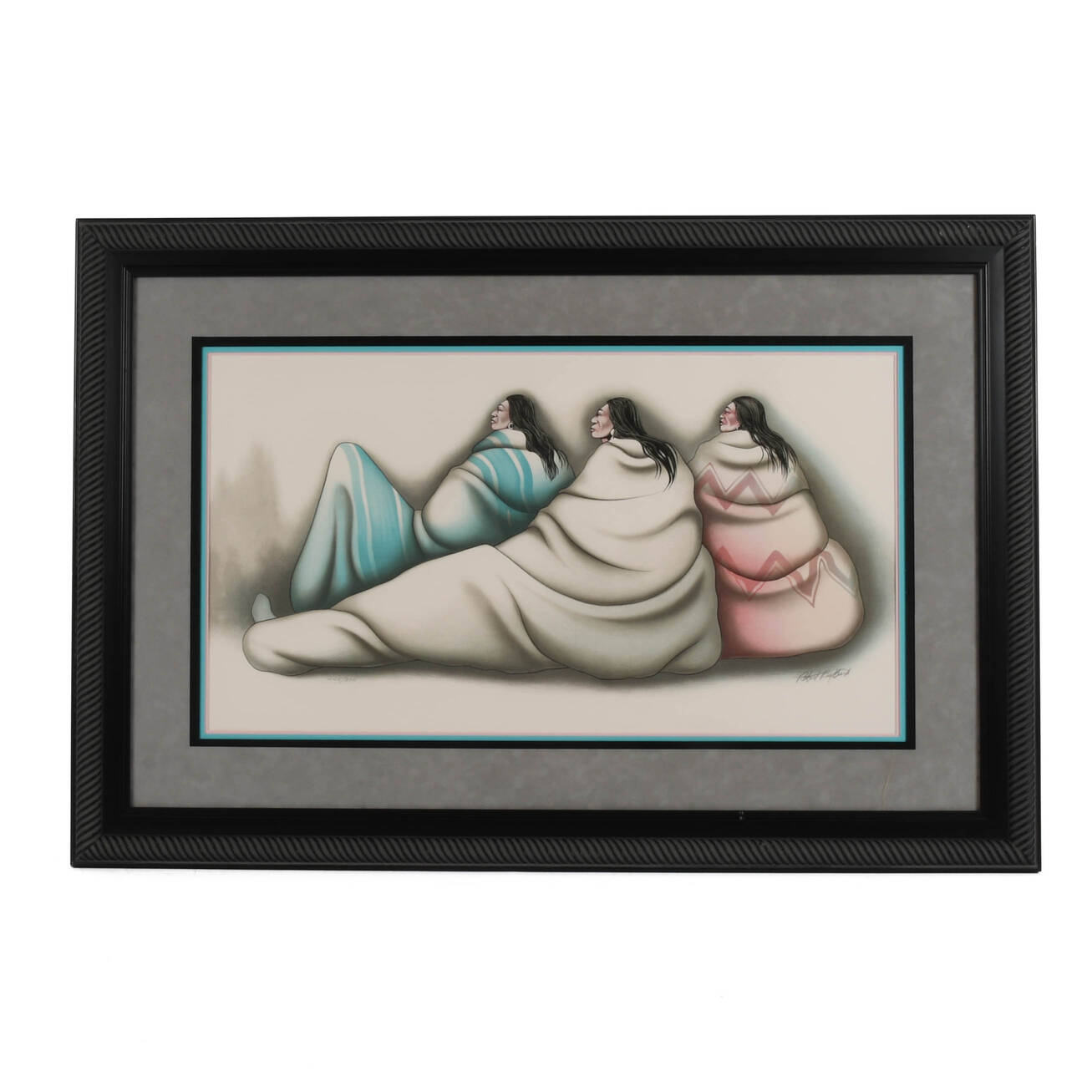 Framed Signed Robert Redbird Jr. "Shadow Watch" Limited-Edition Serigraph