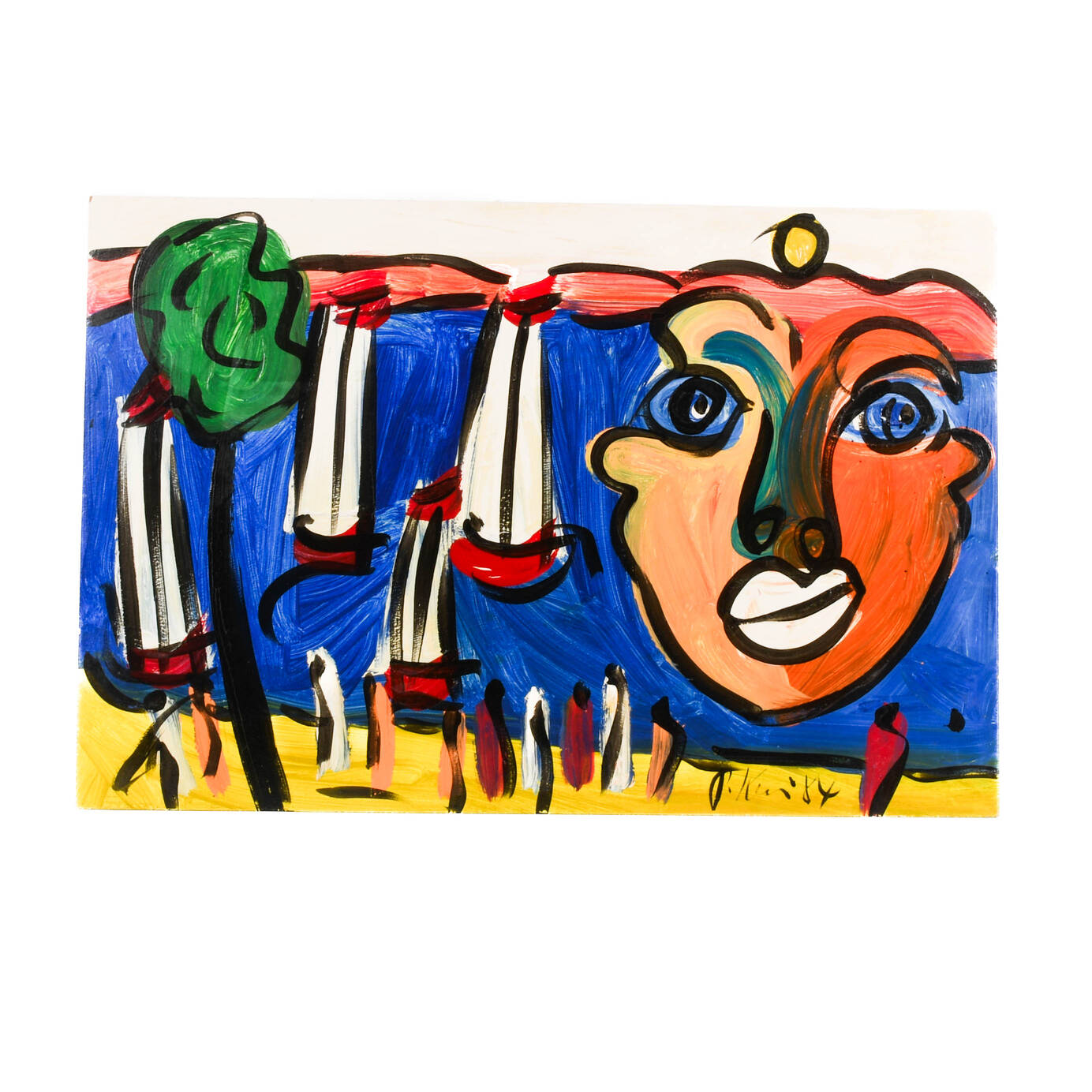 Peter Keil "Sunset Visions and Sailing Whispers" Mix Media on Masonite
