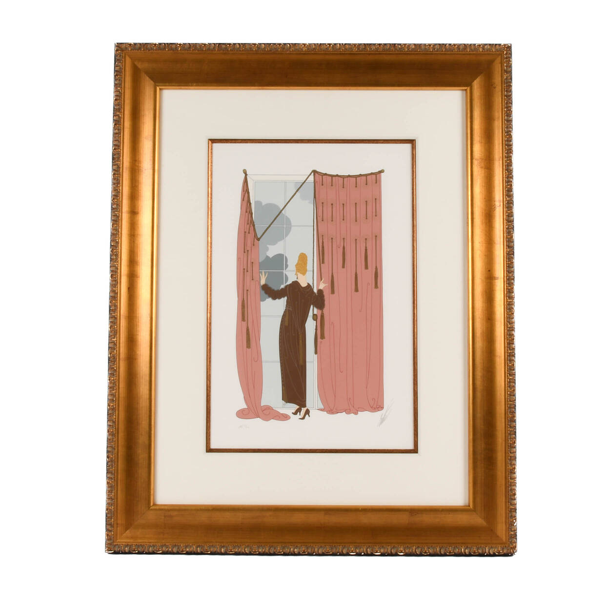 Artist Proof Signed Erté Cloudy Morning Limited-Edition 9/60 Screenprint