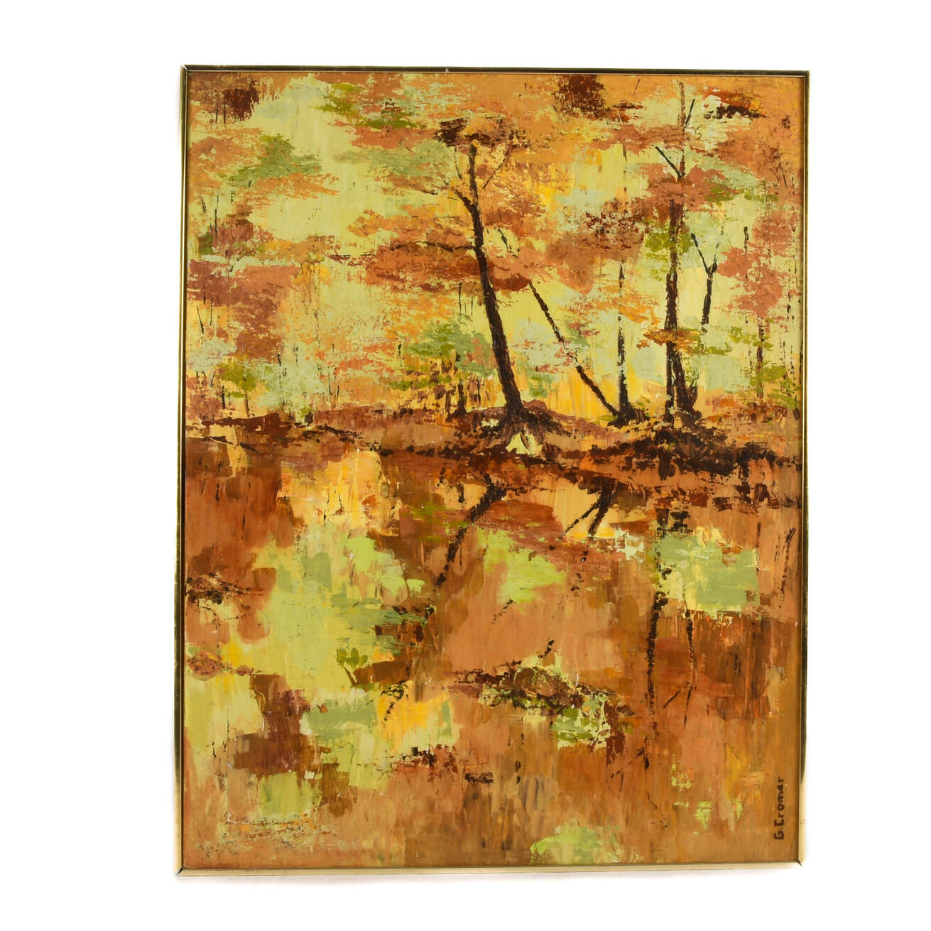Framed Signed "Impression of Autumn" Artwork by G. Cromer