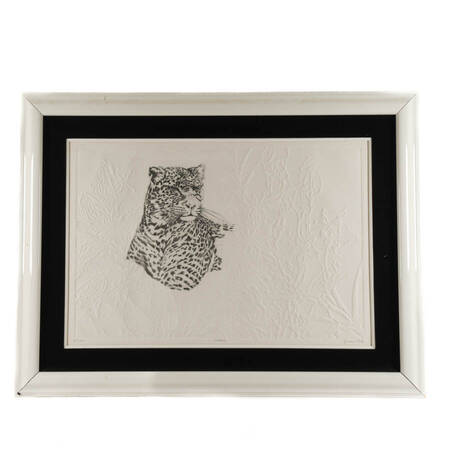 Framed Signed Jonna White Watcher of the Canopy Limited-Edition Mix Media