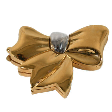 Estée Lauder 1989 Beautiful Bow Solid Perfume Compact