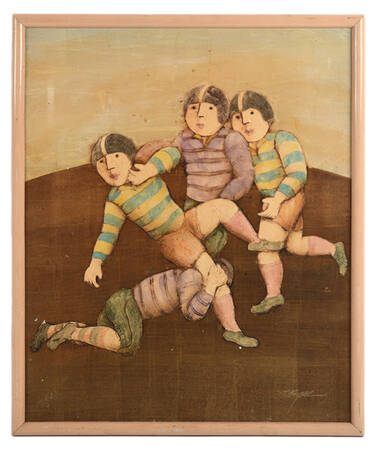 Framed Signed Tumbles and Laughter Artwork
