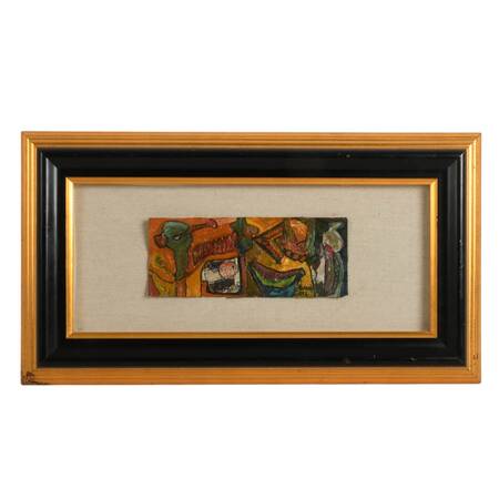 Framed "Fruity Idea" Oil on Handmade Paper SIgned by Alexander Gore 2006