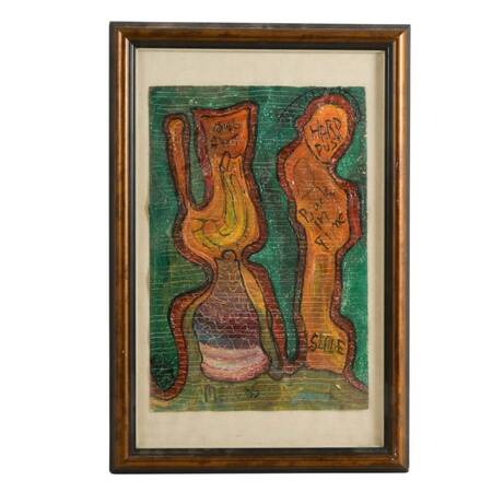 "Back in Time" Oil on Paper Signed by Alexander Gore 2005